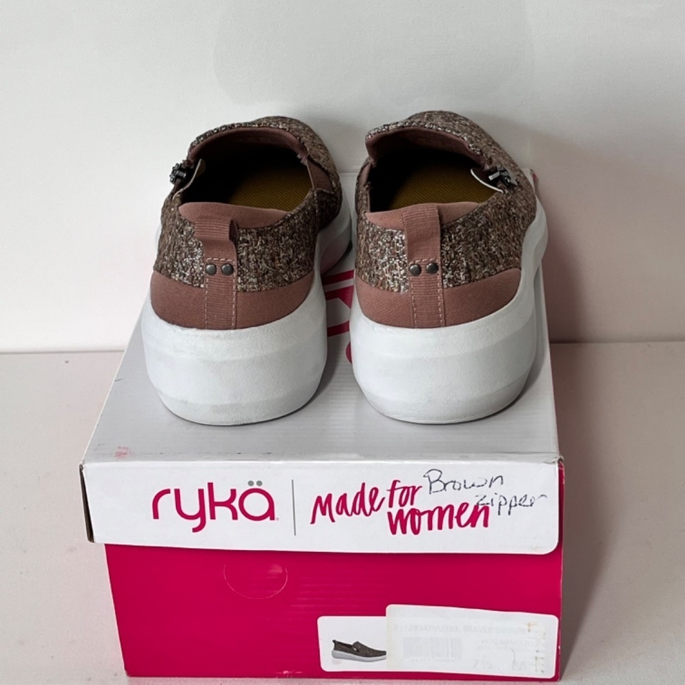 Ryka Ally Tweed Slip-On Shoes with Zip Detail - Picture 6 of 6